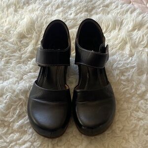 Spring Step L'Artiste Black Leather Mary Jane Comfort Shoes Women's 7.5